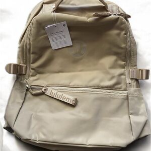 Lululemon New Crew Backpack 22L Tan | Everyday School Gym Travel Bag
